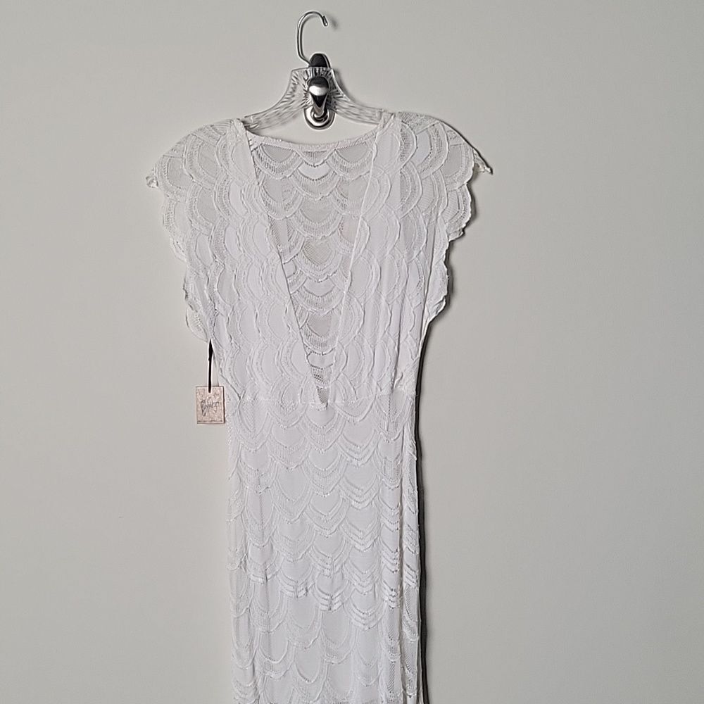 NWT White NightCap Clothing Victorian Lace Caletto Wedding Dress Long Boho XS/S - Picture 15 of 16